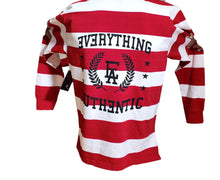 Load image into Gallery viewer, EA Red and White Striped Long Sleve Polo