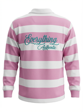 Load image into Gallery viewer, EA Pink &amp; White Striped Long Sleeve Shirt