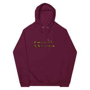 EA Hieroglyphics Unisex eco raglan hoodie